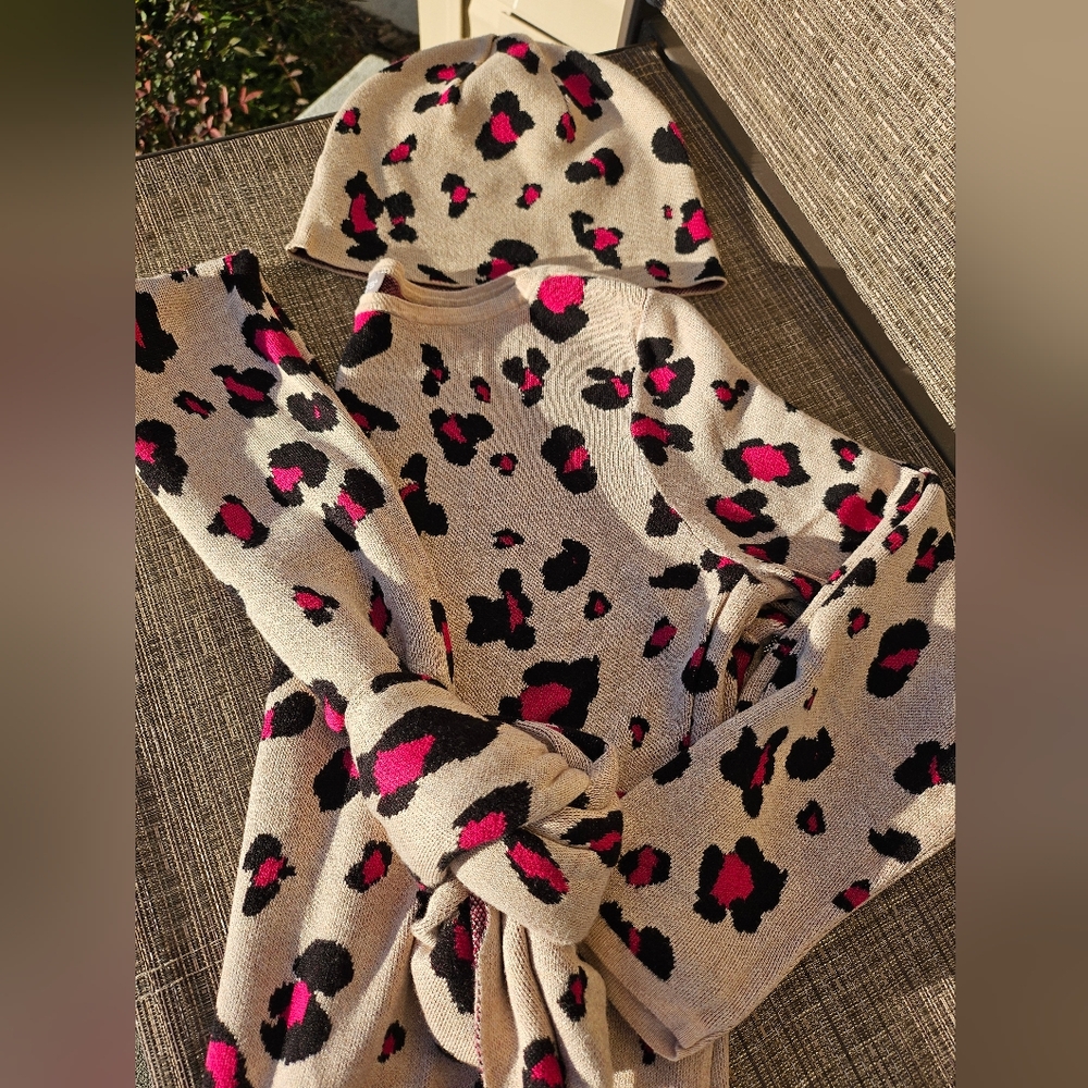 Chicos Leopard 3 piece sweater size 2 - Picture 11 of 15